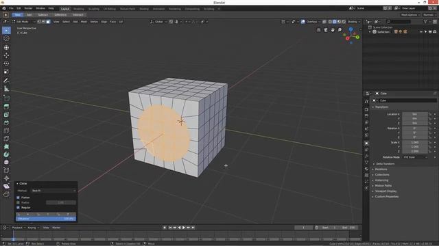 Blender Quick Tip: Create a Circle in a square смотреть онлайн