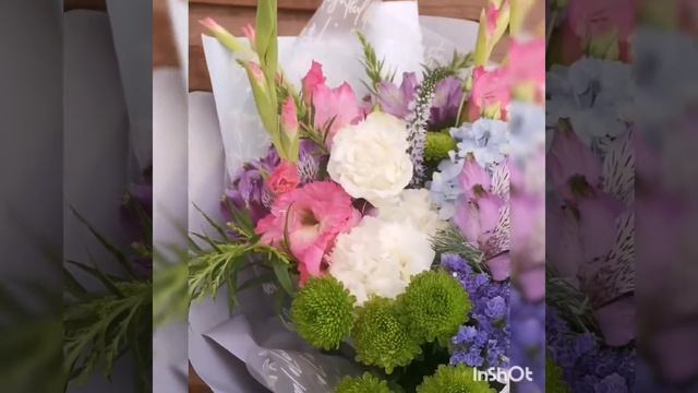 Букет с львиным зевом и лизиантусом. Flovers Mail - онлайн магазин цветов в Краснодаре.