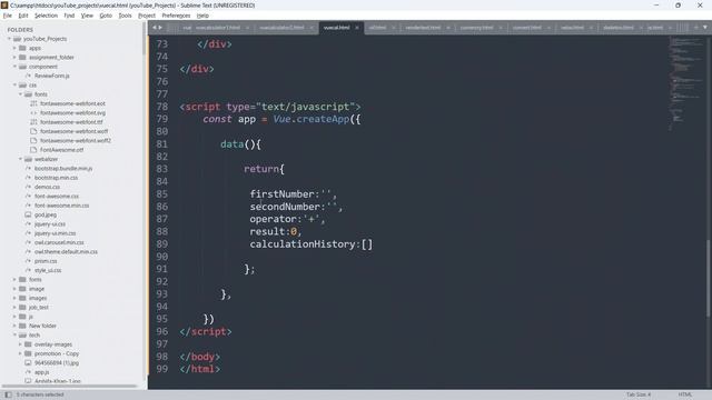 How To Create Advance Calculator Using HTML5, CSS3 & Vue.js 3 | Build A Calculator in Vue 3 - #vue