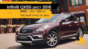 Infiniti QX50 - отчет по авто