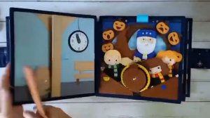 Книга Гарри Поттер из фетра