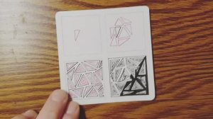 Зентангл / танглы
Рисуем пошагово тангл: Mosaic