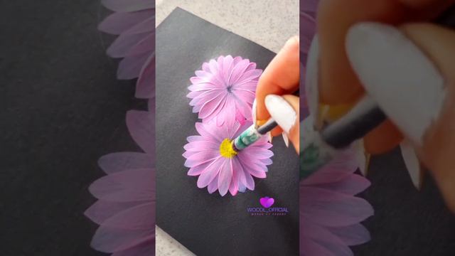 making beautiful painting with colour