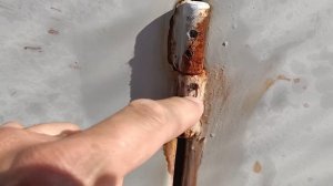 Что делать если заржавели самодельные навесы. Как смазать.