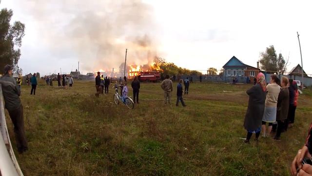 Пожар в Татарстане селе Слобода Черёмуховая Новошешминского р.н. часть 2