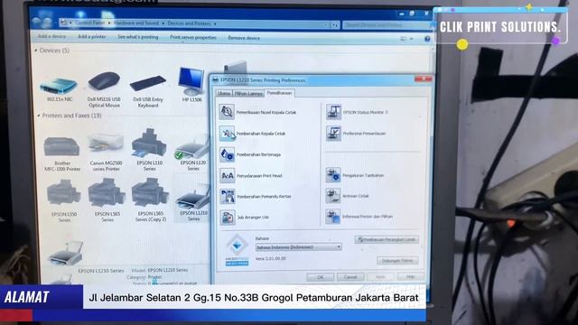 Membersihkan Print Head/Cleaning Page Printer Epson L1110,L3110,L3150,L3210,L1210,L4150 DLL смотреть онлайн