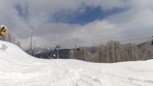 Самый большой спуск в Красной Поляне