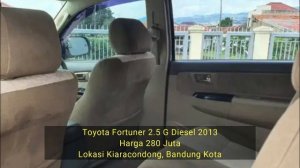 Harga toyota fortuner bekas bandung murah 2010 2011 2013 2016