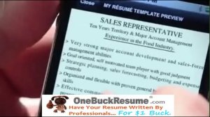 Quick Resume Distribution From Phone - OneBuckResume