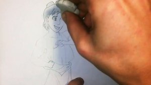 Как нарисовать карандашом Аладдина и Абу