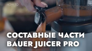 СОКОВЫЖИМАЛКА BAUER JUICER PRO: СОСТАВНЫЕ ЧАСТИ