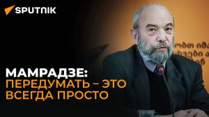 Мамрадзе: Для оппозиции говорить одно, а потом другое – норма