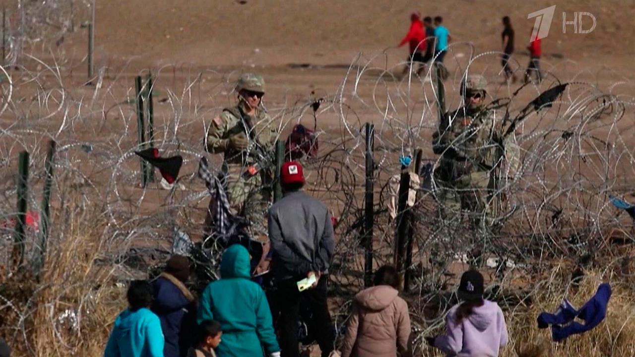 В штате Техас начинают строить военный лагерь на границе с Мексикой