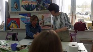 Мастер-класс в студии "В красках", Санкт-Петербург