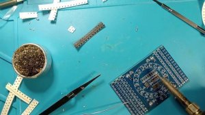 пайка платы для обучения пайки CD4017