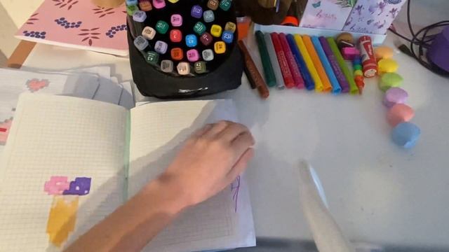 Рисую по клеточкам . 5 уровней сложности . смотреть онлайн