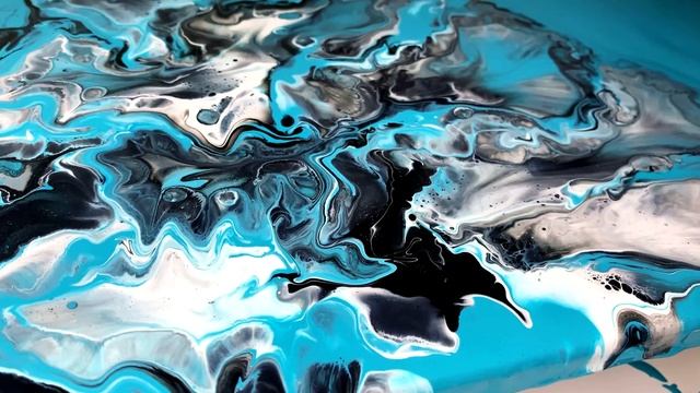 Модульная картина Fluid Art (Флюид арт) - Акриловая заливка смотреть онлайн