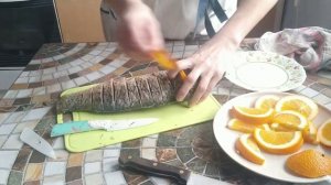 Карп с апельсином, запечённый в духовке. Просто до безобразия, вкусно до неприличия!
