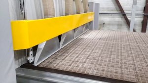 Materia XC  раскрой сендвич панели на станке с ЧПУ в пяти осях очистка стола