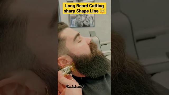 Long Beard Cutting Sharp Shape Line style 😳😳😳#long #beard #hair #like #viral #instagram #viral смотреть онлайн