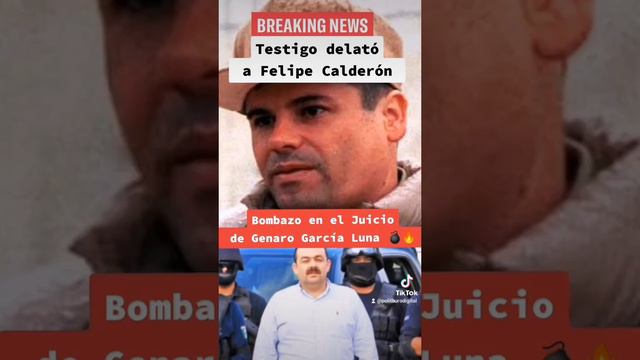 Testigo delató a Felipe Calderón en el juicio de Genaro García Luna