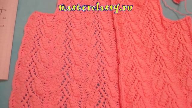 Кофта «Розовое счастье» для девочки 5 лет спицами: схемы и подробный видео урок смотреть онлайн