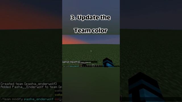 how to have colored glowing in minecraft