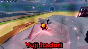 Gojo and Itadori Showcase in Cursed Arena Roblox
