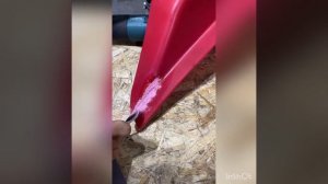 Ремонт трещины полиэтиленовой емкости подручными средствами (видеоинструкция)