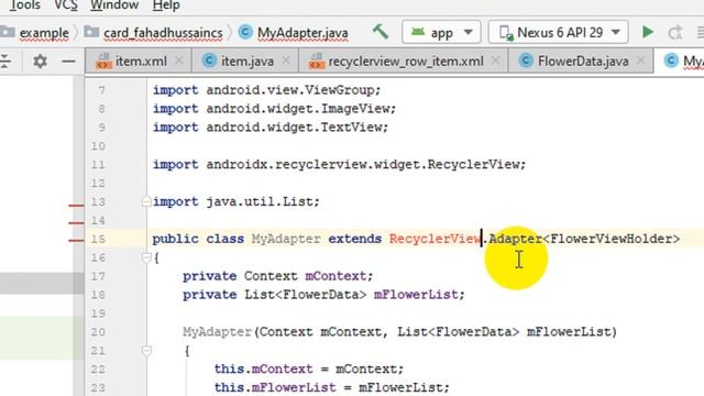 Tutorial 41: CardView using Recyclerview and Toolbar in Android Studio|Android CardView with Exampl
