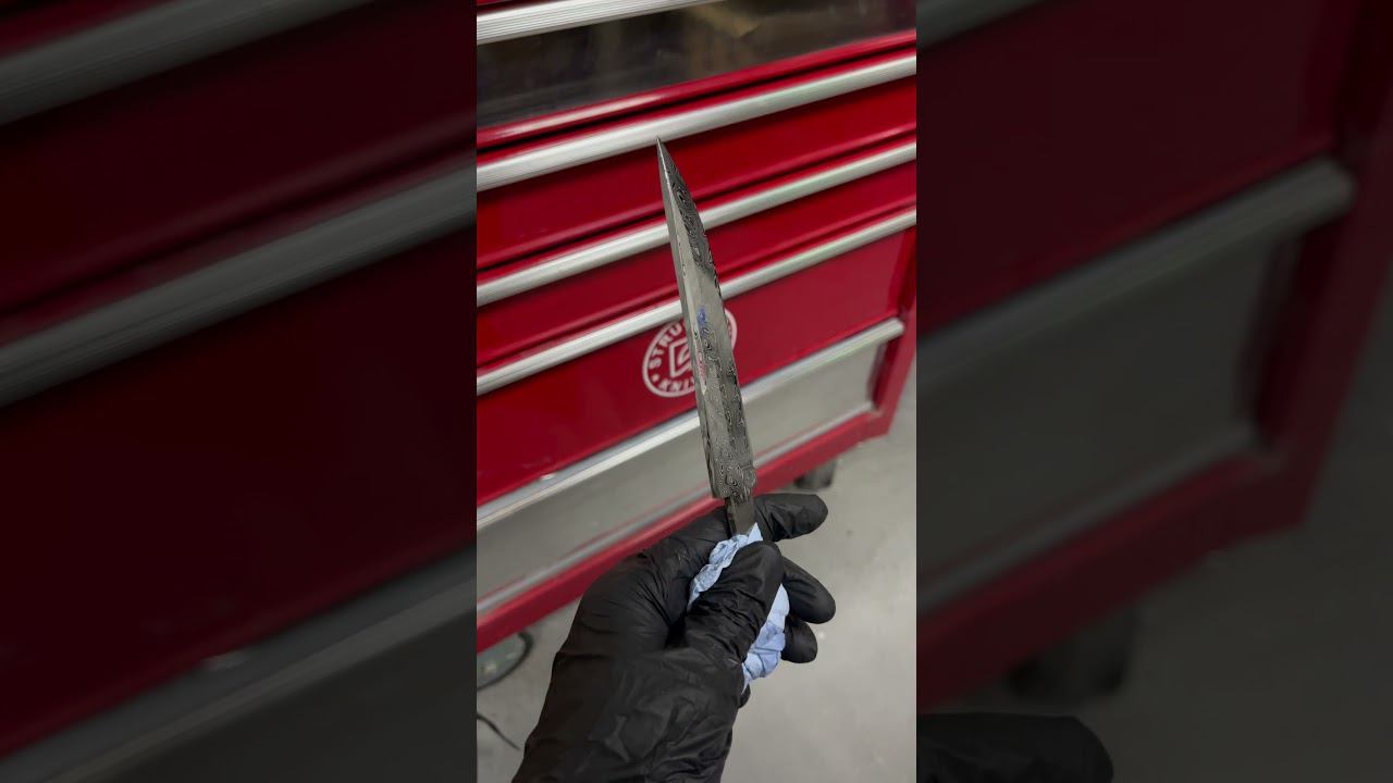 Нереально красивая дамаская сталь смотреть онлайн