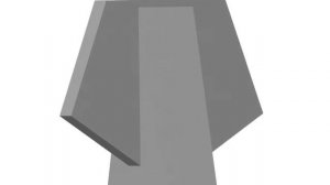 Стереометрическая композиция: "3-угольная призма поперёк 5-угольной"