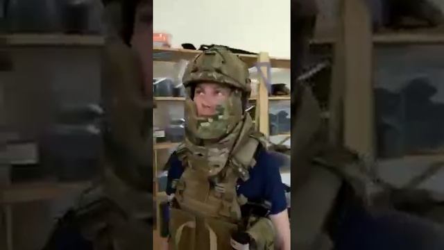 Сопряжение системы защиты лица ATLAS с шейно-плечевой системой от ARS ARMA..mp4