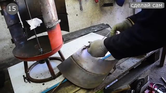 Как из расширительного бака сделать гриль для шаурмы! Супер идея с расширительным баком! смотреть онлайн