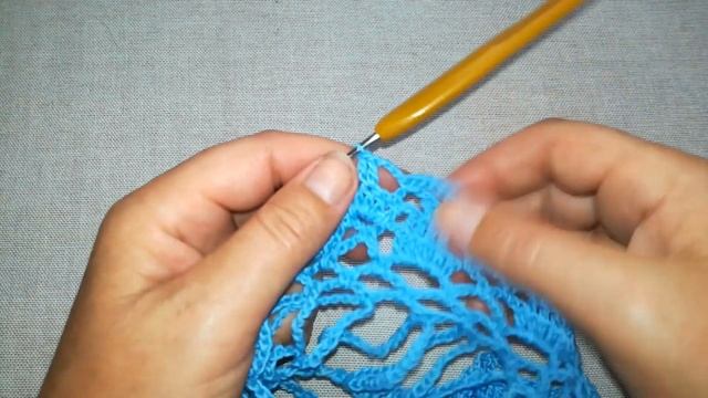 Круглая кокетка крючком. Попетельно провяжу вместе с вами  + СХЕМА часть 1