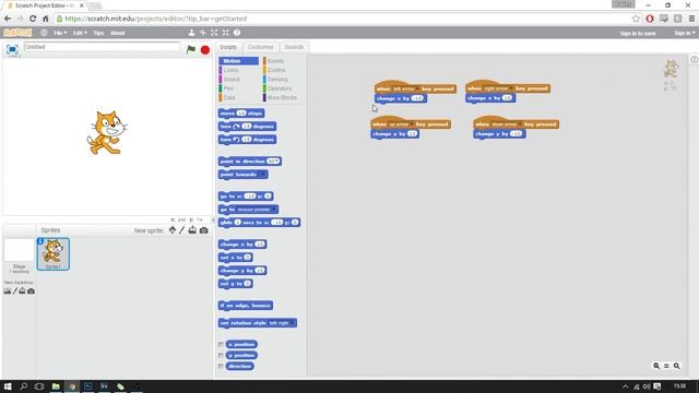 How To Move Your Sprite With The Arrow Keys | Scratch Tutorial ...