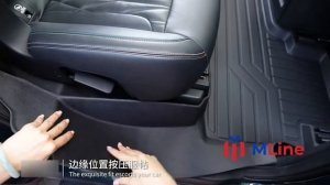 Термопластиковые 3D-коврики в салон и багажник для GAC GS8 (7 мест)