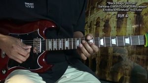 How To Play BLACK MAGIC WOMAN Carlos Santana - 8 Guitar Solo Riffs  With TABS @EricBlackmonGuitar