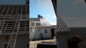 Замена Ондулина на профнастил НС-35.