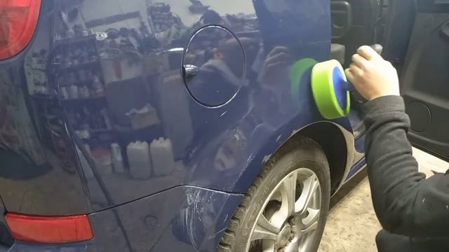полировка перехода на арке крыла