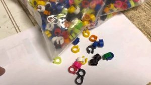 Кольца меточные 8мм для кольцевания голубей и других птиц, 50 шт Колечки пр-во Турция