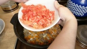 ВКУСНОЕ ТУШЁНОЕ МЯСО С ГОРОХОМ НУТ