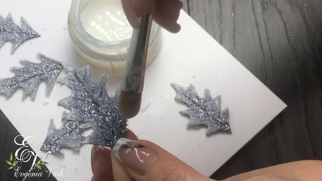 МК ❄️ Хрустальные ЛИСТОЧКИ (БЕЗ молдов, шаблонов) и морозные ЯГОДКИ (БЕЗ клея) ❄️ new year's DECOR