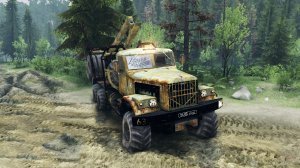 SpinTires  MudRunner Карта Посёлок  открываем карту и гараж №1