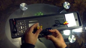 European Car License Plate Camera, Камера заднего вида в рамке AS770