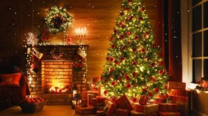 1 HOUR | 4K | Relaxing Christmas Music | Xmas |  Merry Christmas Songs Playlist | BGM