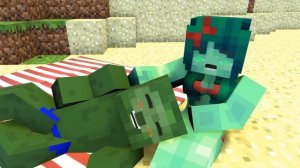 The Minecraft Life of Zomma & ZomBo | Funny farting | Minecraft Animation