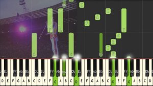 QUEEN - LOVE OF MY LIFE - Synthesia piano tutorial