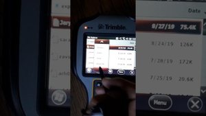 Экспорт с контроллера Trimble TSC3 по блютузу в сотовый телефон