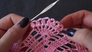 Детское ажурное платье "АНАНАСЫ" крючком. Часть 3. Child fishnet dress.